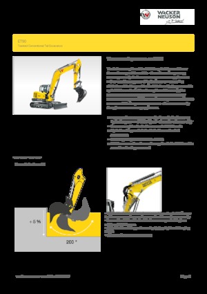 Rupsgraafmachines Wacker Neuson ET90