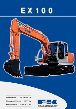 Rupsgraafmachines Fiat Kobelco EX 100.5