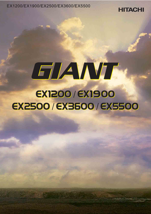 Rupsgraafmachines Hitachi EX 1200-6