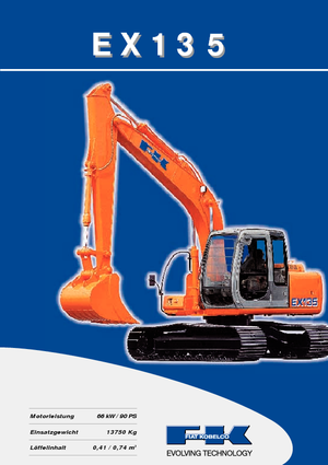 Rupsgraafmachines Fiat Kobelco EX 135 M