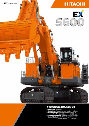 Rupsgraafmachines Hitachi EX 5600-6