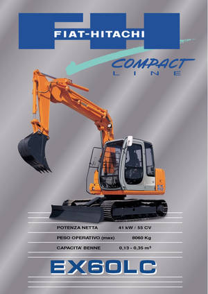 Rupsgraafmachines Fiat-Hitachi EX 60 LC 5