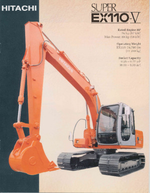 Rupsgraafmachines Hitachi EX110