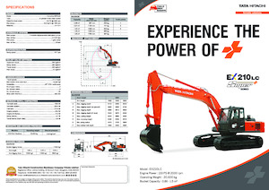 Rupsgraafmachines Hitachi EX210