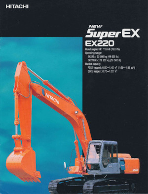 Rupsgraafmachines Hitachi EX220