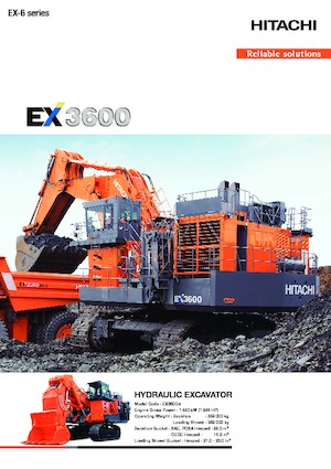 Rupsgraafmachines Hitachi EX3600-6