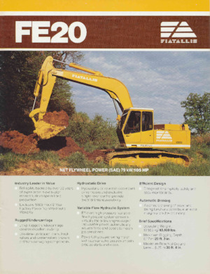 Rupsgraafmachines Fiatallis FE20HD