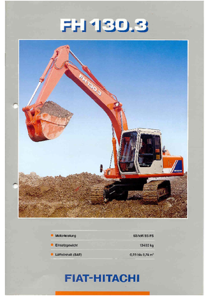 Rupsgraafmachines Fiat-Hitachi FH 130.3 M