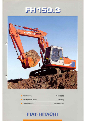 Rupsgraafmachines Fiat-Hitachi FH 150.3 LCT