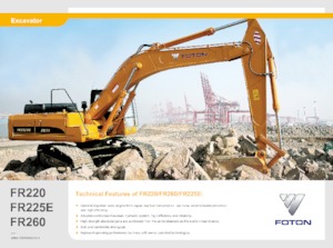 Rupsgraafmachines Foton Lovol FR220D