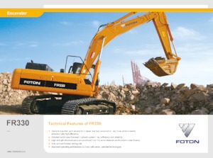 Rupsgraafmachines Foton Lovol FR330D