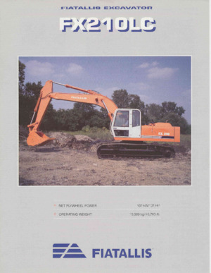 Rupsgraafmachines Fiatallis FX210LC