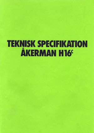 Rupsgraafmachines Akerman-Volvo H16C