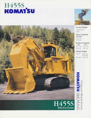 Rupsgraafmachines Komatsu H455S