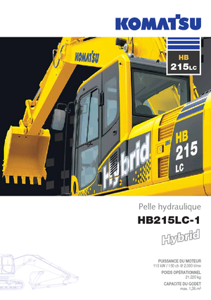 Rupsgraafmachines Komatsu HB215LC-1