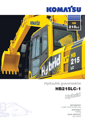 Rupsgraafmachines Komatsu HB215LC-1