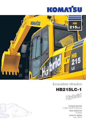 Rupsgraafmachines Komatsu HB215LC-1