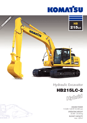 Rupsgraafmachines Komatsu HB215LC-2