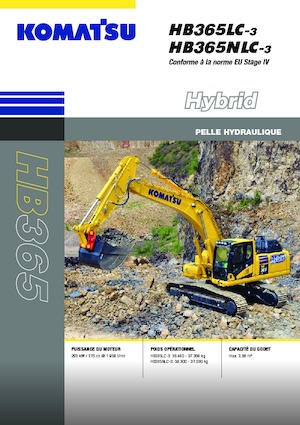 Rupsgraafmachines Komatsu HB365NLC-3E0
