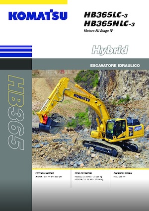Rupsgraafmachines Komatsu HB365NLC-3E0