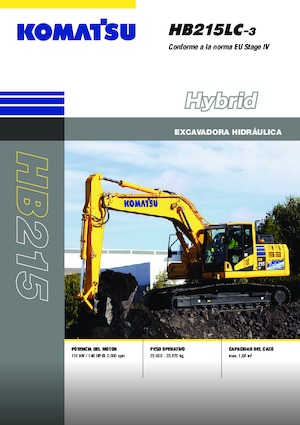 Rupsgraafmachines Komatsu HB215LC-3