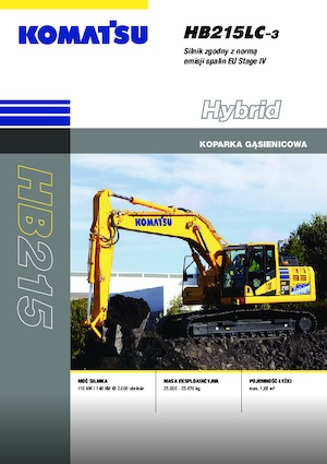 Rupsgraafmachines Komatsu HB215LC-3