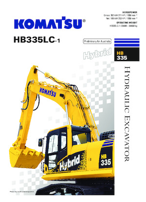 Rupsgraafmachines Komatsu HB335LC-1