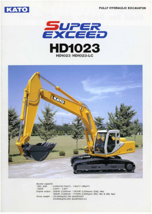 Rupsgraafmachines Kato HD1023-LC