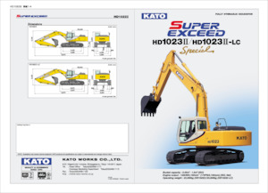 Rupsgraafmachines Kato HD1023II-LC Special