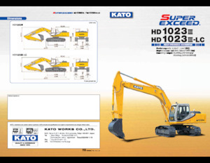 Rupsgraafmachines Kato HD1023III-LC