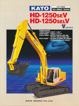 Rupsgraafmachines Kato HD1250SEV