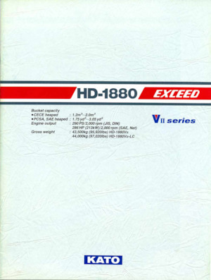 Rupsgraafmachines Kato HD1880VII EXCEED