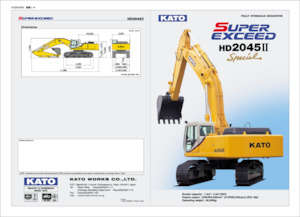 Rupsgraafmachines Kato HD2045II SUPER EXCED Special
