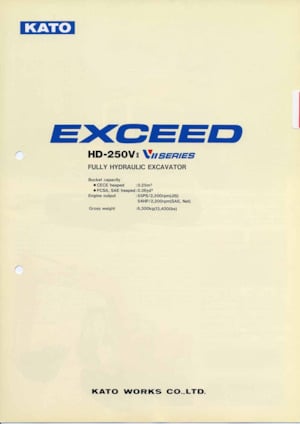 Rupsgraafmachines Kato HD250VII EXCEED