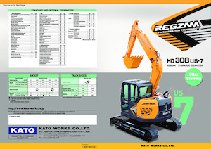 Rupsgraafmachines Kato Imer HD308US-7