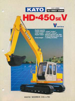 Rupsgraafmachines Kato HD450SEV
