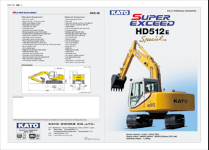 Rupsgraafmachines Kato HD512E Special