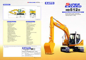 Rupsgraafmachines Kato HD512III