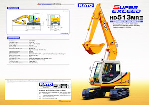 Rupsgraafmachines Kato HD513MRIII