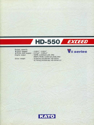 Rupsgraafmachines Kato HD550 EXCEED VII LC