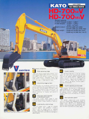 Rupsgraafmachines Kato HD700SEV