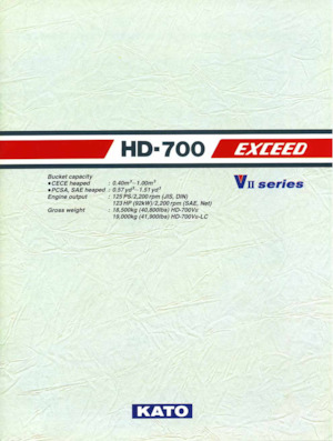 Rupsgraafmachines Kato HD700VII EXCEED