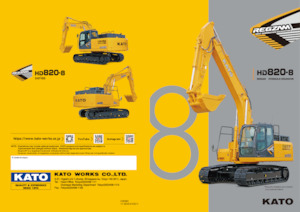 Rupsgraafmachines Kato Imer HD820-8