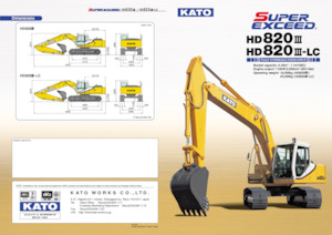 Rupsgraafmachines Kato HD820III-LC