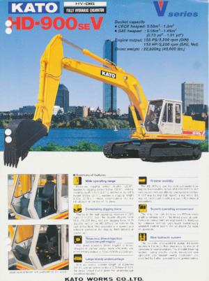 Rupsgraafmachines Kato HD900SEV