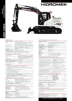 Rupsgraafmachines Hidromek HMK 140 LC