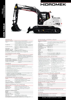 Rupsgraafmachines Hidromek HMK 140 LC