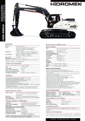 Rupsgraafmachines Hidromek HMK 220 LC