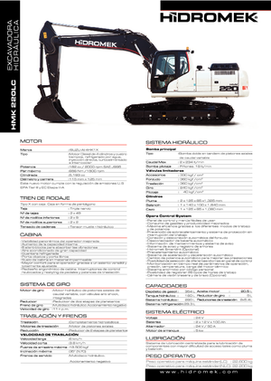 Rupsgraafmachines Hidromek HMK 220 LC