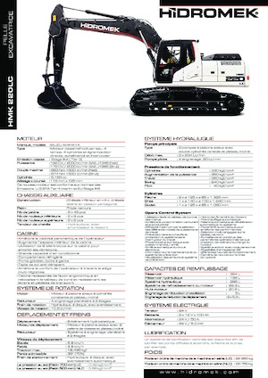 Rupsgraafmachines Hidromek HMK 220 LC